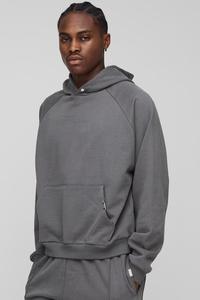 Pakistan <b>Top</b> Clothing Manufacturers Custom Streetwear Blend Logo <b>Raglan</b> Pullover Slim Fit Hoodies Wholesale - Product Image 2