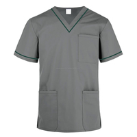 Tenues médicales unisexes pour médecins et blocs opératoires – Ensembles de blouses chirurgicales super douces et confortables pour pédiatrie, col en V, avec cordon de serrage et poches cargo
