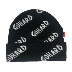OEM de alta calidad de moda popular unisex acrílico de punto cálido invierno sombreros personalizados todo estampado jacquard diseño gris claro gorro - Product Image 5