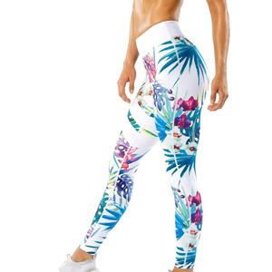 Top dames vêtements décontractés pantalons taille haute côtelé sublimé imprimé femmes Yoga Leggings haute qualité femmes Leggings - Product Image 4