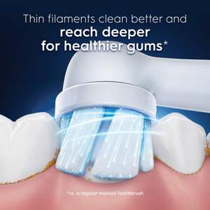 Cabezales de repuesto para cepillo de dientes eléctrico Oral-B iO Series Gentle Care, para un cepillo de dientes eléctrico Oral-B, 4 unidades, blanco - Product Image 3