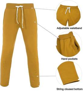 Ensemble survêtement en molleton technique lourd avec logo personnalisé, survêtement en coton, survêtement ample, sweat-shirt et pantalon de survêtement évasé pour hommes - Product Image 5