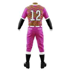 Sublimación personalizada Adultos Béisbol/Softball Uniformes 100% Poliéster Transpirable Secado rápido Cuello en V Tallas grandes Paquete Logotipo personalizado - Product Image 3