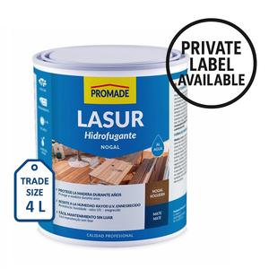 Customizable Outdoor Wood Protector, Water-Based Walnut Lasur, Solvent-Free, Matte Finish, OEM/Private, 4 L - Product Image 2