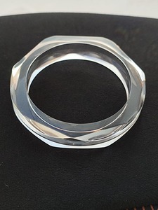 Vente en gros de bracelets élastiques de mariage en acrylique design écologique en bambou épais tendance pour femmes - Product Image 2