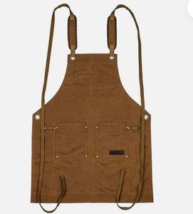 Delantal de lona gruesa Barber Roast Coffee Shop Jardinería Carpintero Ropa DE TRABAJO - Product Image 2