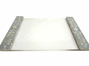 Grand plateau de vadrouille rectangulaire avec finition brillante adapté pour servir du thé, du café et des rafraîchissements pendant les rassemblements - Product Image 2