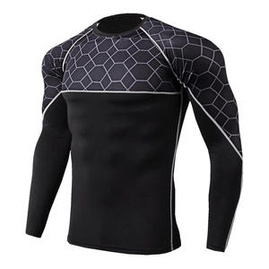 Rashguard à manches longues de qualité supérieure à prix raisonnable / Rashguards pour hommes en spandex et polyester, taille adulte, tendance du moment - Product Image 6