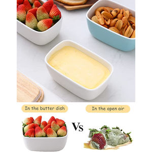 Mantequilla de estilo moderno con tapa de madera, platos para servir mantequilla, suministros para el hogar y utensilios de cocina de Indian Metal world - Product Image 2