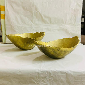 Bols à salade à bords cassés en argent et or Offre Spéciale pour ustensiles de cuisine bol de service de mariage et de dîner - Product Image 2