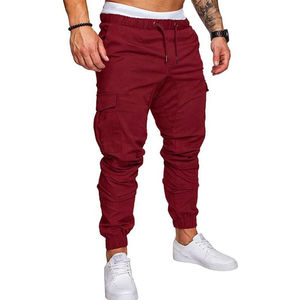 Pantalones de Hombre para Verano, Transpirables, de Secado Rápido, Material de Lona, Decoración con Botones, Unisex, Lisos, con Cierre de Cremallera para Adultos - Product Image 6