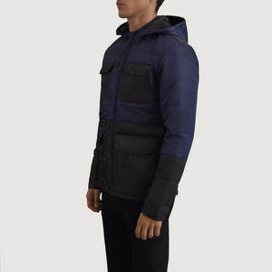 Chaqueta Acolchada para Hombre, Relleno de Algodón, Estilo Casual de Moda, Excelente Calidad, Color Único - Product Image 2