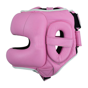 Protector de cabeza de cuero PU profesional de alta calidad Boxeo MMA Ganador Sombrero Protector de cabeza de cuero genuino - Product Image 6