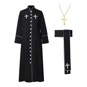 Acheter Robe chasuble liturgique légère de haute qualité avec broderie croisée Vêtement pour prêtres catholiques - Product Image 4