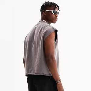 เสื้อกล้ามระบายอากาศได้ดีสำหรับผู้ชายเสื้อผ้าออกกำลังกายแห้งเร็วแบบถักสไตล์ลำลอง - Product Image 3