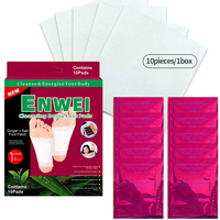 ENWEI Patchs Purifiants aux Herbes pour les Pieds 6x8cm Certifiés CE ISO Tourmaline Vinaigre de Bambou Soulagement de la Fatigue Meilleur Sommeil Soin Quotidien 2
