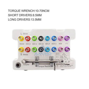 Équipements dentaires certifiés CE Kit d'outils universel de restauration de prothèse manuelle Instrument d'implant en acier manuel réutilisable - Product Image 4