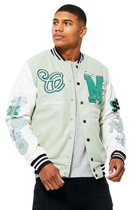 Veste de baseball et universitaire imprimée pour hommes et femmes, blouson décontracté pour hommes et femmes, blouson d'automne - Product Image 2