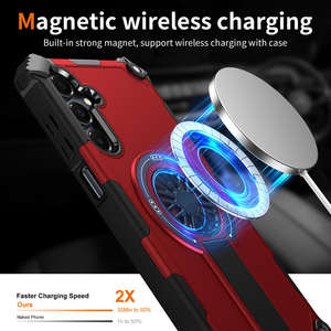 Nouvelle arrivée : Étui de téléphone portable en TPU PC Armor avec design magnétique et support intégré pour Google Pixel S5 Ultra et modèles compatibles - Product Image 4