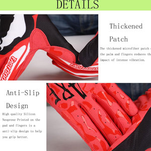 Gants de moto en cuir robuste à prise intégrale Gants de moto en cuir Design élégant Armure de protection Gants de moto en cuir - Product Image 2