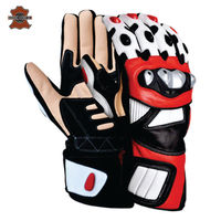 Gants de moto en cuir pour l'été, orange, noir, blanc, imperméables, isolés thermiquement, pour le ski, les sports, les activités de plein air, le cyclisme