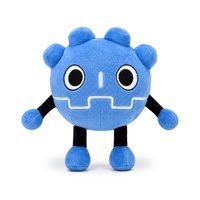 Peluche Mascotte Personnalisée en Gros, 10 cm, Personnage Bleu Personnalisé avec Emballage Logo