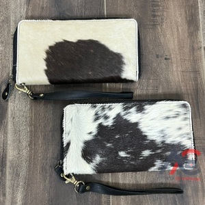 New 2025 Premium Quality Designer Cowhide Leather Clutch Genuine Leather Long Wristlet Wallet for Women Zip Around Clutch Purse - Product Image 1