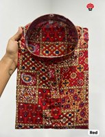 Kurta pour homme en fausse fourrure épaisse, imprimé numérique moderne, spécial Navratri, longueur standard, sur mesure pour les fêtes