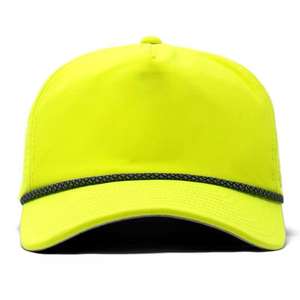 Vente en gros de casquette de camionneur en coton à mailles unies avec logo brodé sur le devant quantité minimale de commande bas 5 panals casquette de camionneur respirante pour homme - Product Image 4