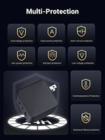 Chargeur rapide portable 65W GaN USB-C PD 3.0 pour utilisation en voyage avec plusieurs appareils