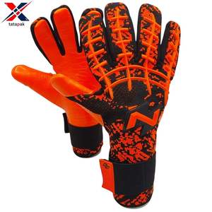 Gants de gardien de but de football unisexes pour adultes, fabriqués sur mesure par le fabricant direct, à doigts entiers, imperméables, avec sangle de poignet réglable, haute qualité - Product Image 1
