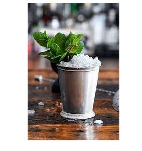 Silver Kentucky Derby Mint Julep Cup 12 oz avec poignée et couvercle Gift Cup Factory India - Product Image 2