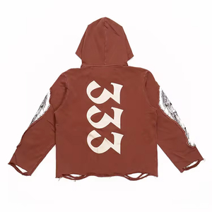 Pull-over à capuche unisexe en polyester/coton ODM personnalisé Meilleure vente de vêtements d'hiver Sweat-shirts de qualité supérieure - Product Image 2