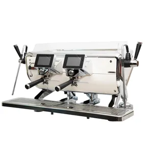 Máquina de Espresso Comercial Económica de Calidad, 2-3 Grupos, Acero Inoxidable, Semiautomática, Manual/Eléctrica, UE/EE. UU. - Product Image 1