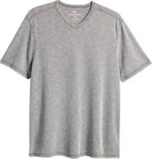 Yüksek kalite toptan özel V boyun pamuk T Shirt yeni varış kısa kollu pamuk v-boyun T Shirt erkek rahat pamuk T Shirt