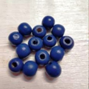 Cuentas de Madera, Cuentas Azules, Cuentas de Madera de Forma y Color Personalizados, Cuentas de Madera con Forma y Tamaño Hechos a Mano, Producto Indio - Product Image 6