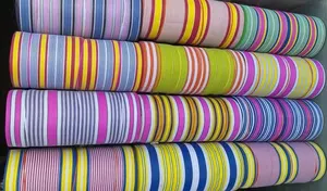 ผ้าถักทอโพลีโพรพิลีนรีไซเคิลแบบกำหนดเอง เป็นมิตรกับสิ่งแวดล้อม น้ำหนัก 180 กรัม/ตร.ม. ลายทาง ทนทานต่อการซีดจางระดับ 6-7 ผลิตตามสั่ง - Product Image 3