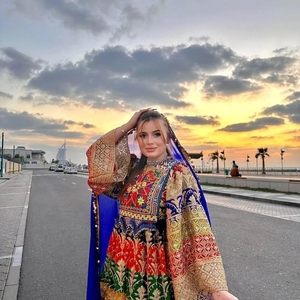 เดรส0722วินเทจของผู้หญิงเสื้อผ้าแบบดั้งเดิมทำด้วยมือวัสดุดีที่สุดในอัฟกานิสถาน - Product Image 3