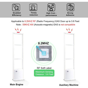 Siêu thị hệ thống báo động 8.2MHz chống trộm <span class=keywords><strong>EAS</strong></span> RF mềm mã vạch nhãn dán an ninh thẻ cho cửa hàng - Product Image 6