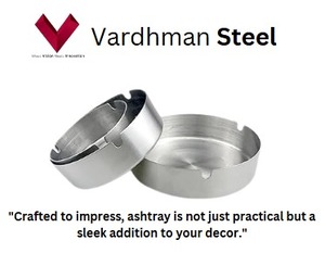 Cenicero Compacto de Acero Inoxidable, Mini Cenicero, Cenicero de Acero Inoxidable para Fumar, Cenicero Redondo de Acero Inoxidable de 12 cm - Product Image 2