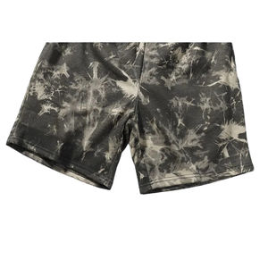 Precio al por mayor nueva moda logotipo personalizado hombres algodón poliéster cordón cintura alta Tie Dye corto ropa de calle sudor tie Dye corto - Product Image 4
