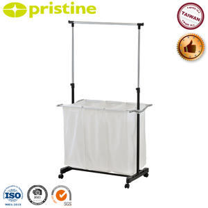 Clasificador de lavandería con colgador de ropa, fabricante de almacenamiento para el hogar, negro, venta de eBay, venta al por mayor, Taiwán - Product Image 2