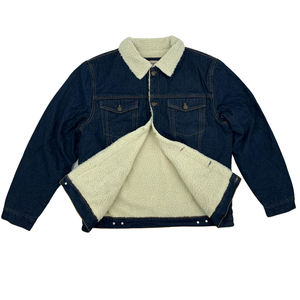 Chaqueta Vaquera Premium para Hombre, para Uso en Exteriores en Invierno, Algodón Estándar, Corte Regular, Resistente al Viento, Transpirable, Diseño Frontal para Mayor Calidez - Product Image 3