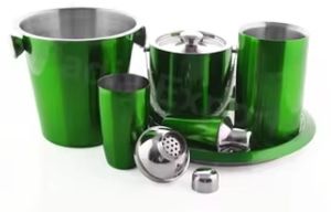 Stylish <b>Cocktail</b> Shaker Bar Set Sleek Stylish outdoor bar table and <b>chair</b> set - Product Image 2