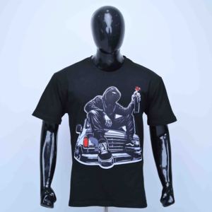 เสื้อยืดคอกลมทรงโอเวอร์ไซส์ คุณภาพสูง น้ำหนักเบา ผ้าฝ้าย 100% สไตล์สตรีทแวร์ ลุคดิสเทรส  รับสกรีนโลโก้ ทรงปกติ ระบายอากาศได้ดี - Product Image 1