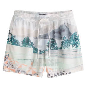 Short de gymnastique personnalisé pour hommes 100% polyester maille vierge à sublimation style solide vêtements de rue et ensembles de basket-ball - Product Image 3