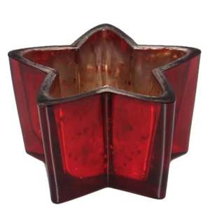 Soporte de vela de hierro antirrojo personalizado hecho a mano en forma de estrella soporte de luz en T diseño americano decorativo para el hogar para Navidad - Product Image 1
