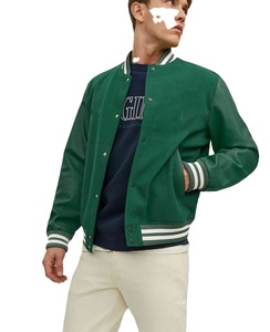 OEM personnalisé hiver laine chenille broderie vintage varsity college University Letterman respirant bomber veste - Product Image 1