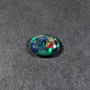 1 Piece Natural Black <b>Opal</b> 13X10MM Oval Cabochon 2.30Cts Gemstone Loose for Jewelry Making - Product Image 2