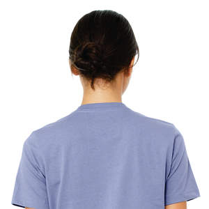 Airlume – T-Shirt à manches courtes pour femme, 100% en coton peigné et à anneaux, simple, 4.2 oz, bleu lavande - Product Image 6